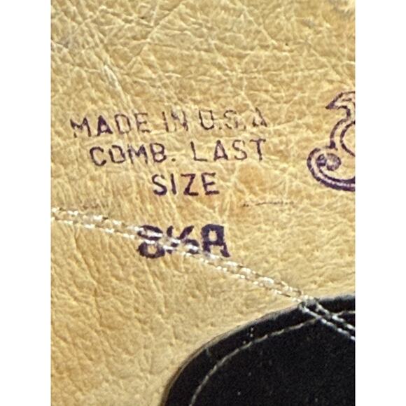 Justin Black Cowboy Boots Women's Size 8.5 Western Cowgirl Vintage USA - Picture 7 of 8